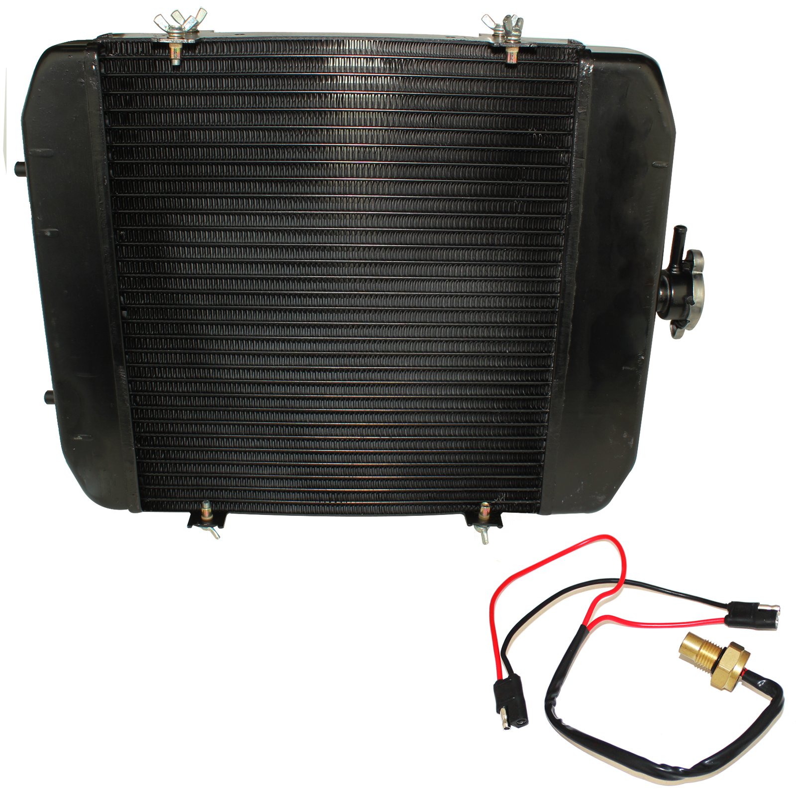 Caltric Radiator Compatible with Arctic Cat 650 V-2 4X4 Fis Cat 2004 2005 with Sensor
