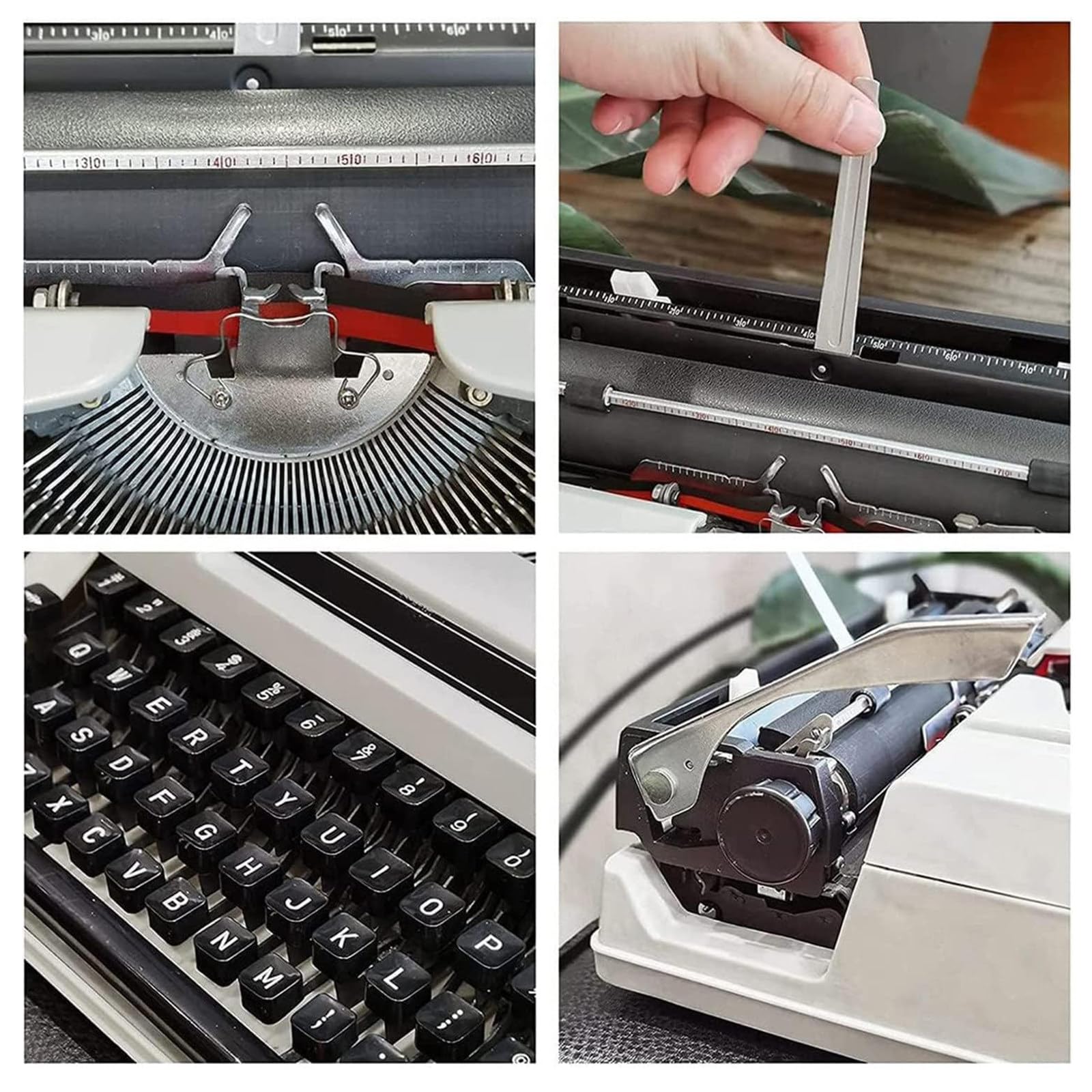 Macchina da scrivere manuale classica, macchina da scrivere portatile retrò, macchina da scrivere antica, decorazione artistica, macchina da scrivere per la decorazione dell'ufficio domestico,Black