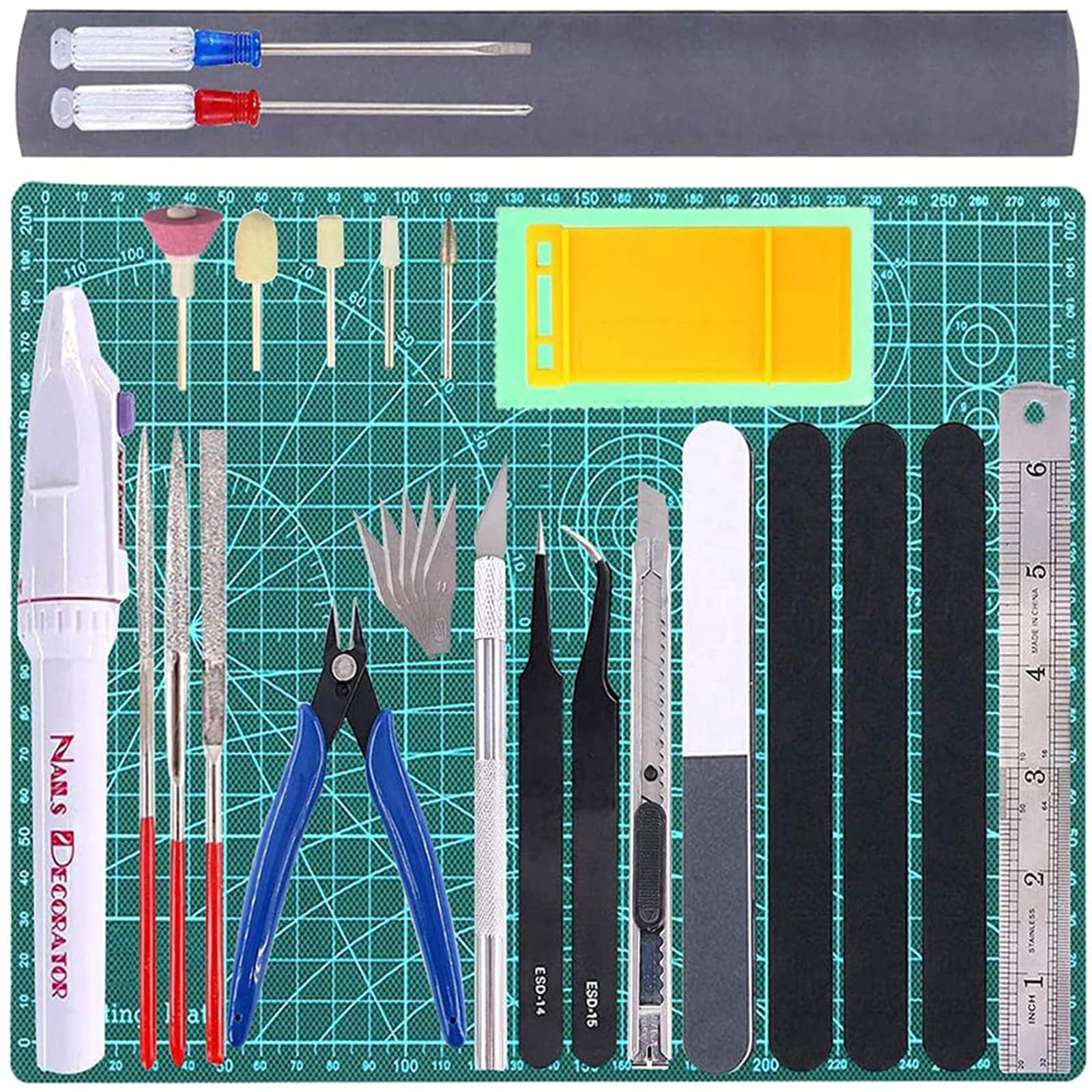 STAYOUNG 33PCS Modeller's Basic Tools Craft Kit, Professional Kit, Compatible With Gundam Model Repair And Assembly, Suitable For Modellers And Model Hobbyists
