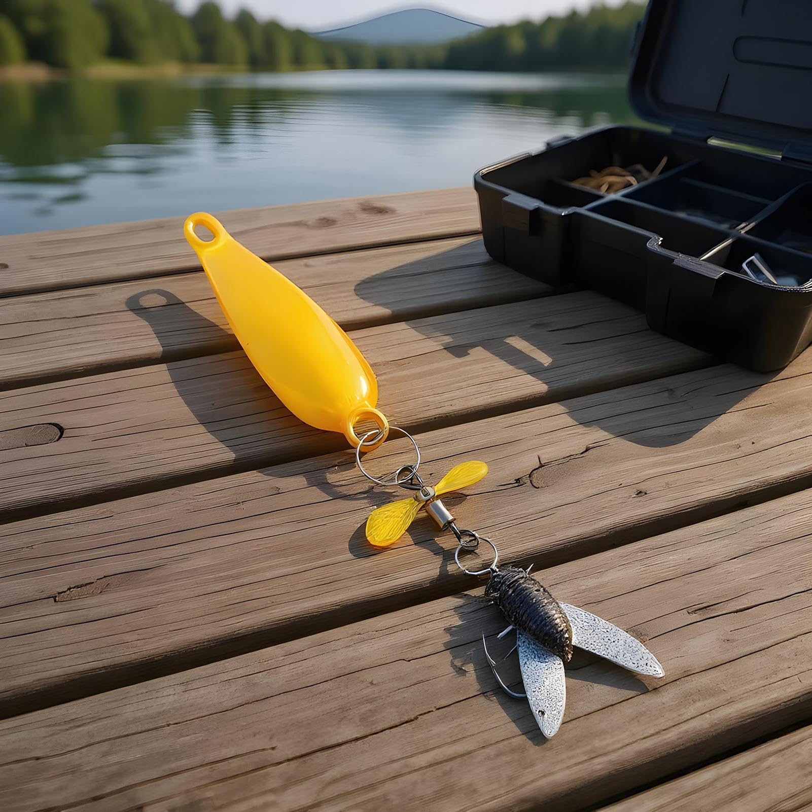 Esca Spinner Pesca | Kit Esca Spinner Metallo 5 Pezzi per trota luccio persico, esca riflettente per trota lago Shad Bass fiume luccio lucioperca Crappie salmone