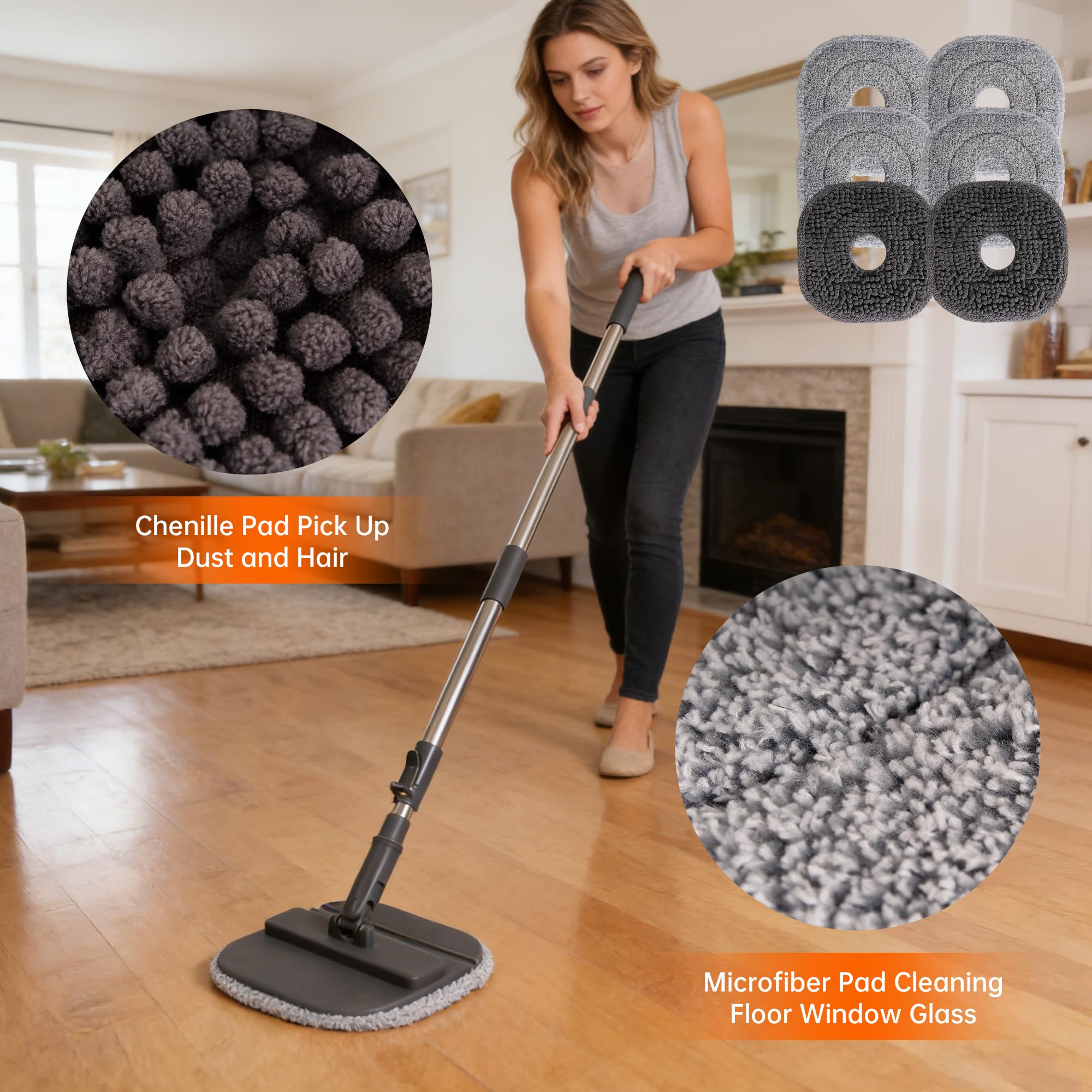 Amazon.com: Collapsible Mop and Bucket Set, Spin Mop with Separate