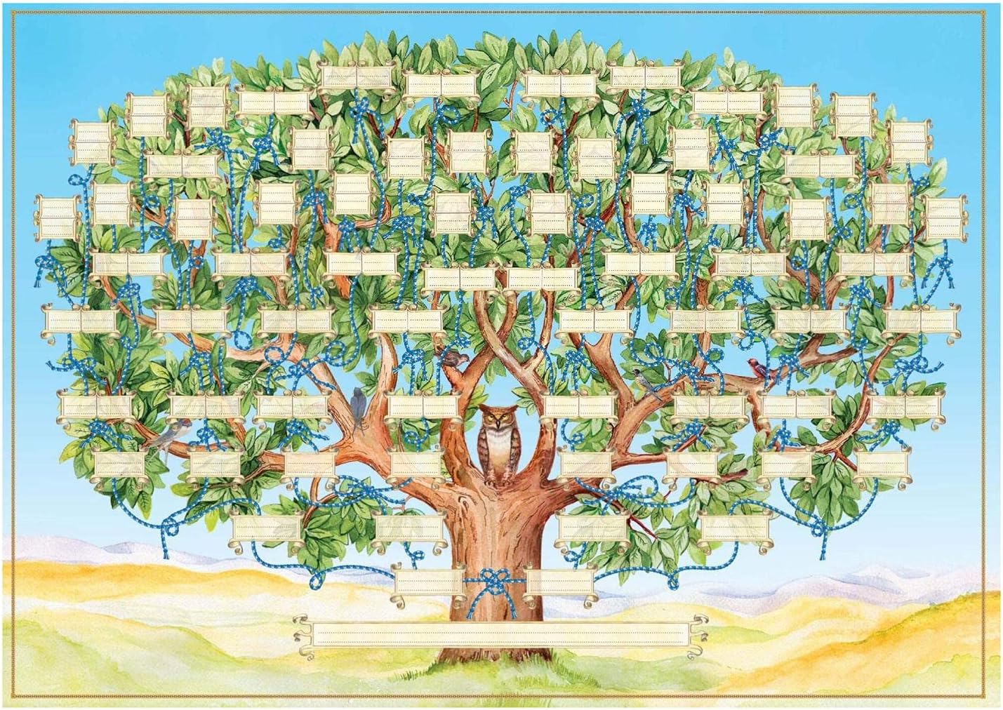 Family Tree Charts to Fill in, Fillable Genealogy Charts, Blank Family Tree Family Tree Charts Poster Geneology Charts Fill in Family Tree Diagram 15.75x23.62inch