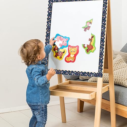 Miniatura 6 de VESMATITY Tablero de anuncios de astronautas espaciales galácticos de 65.6 pies, bordes rectos, enrollados, decoración para escuela, aula, oficina,