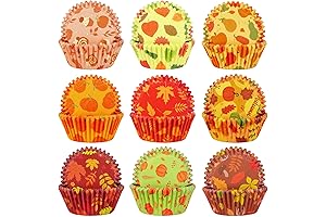 SANNIX Fall Cupcake Liners: Perfect for Autumn Delights