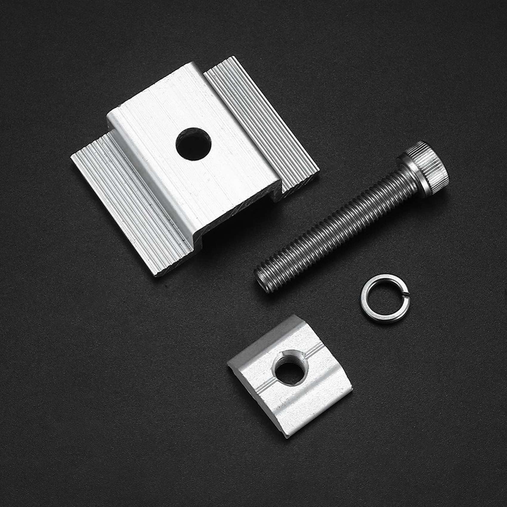 Confezione da 32 Staffe di Montaggio per Solari, Morsetti Terminali per Solari, Morsetti Centrali, per Modulo Solare per Solari Fotovoltaici da 30 mm