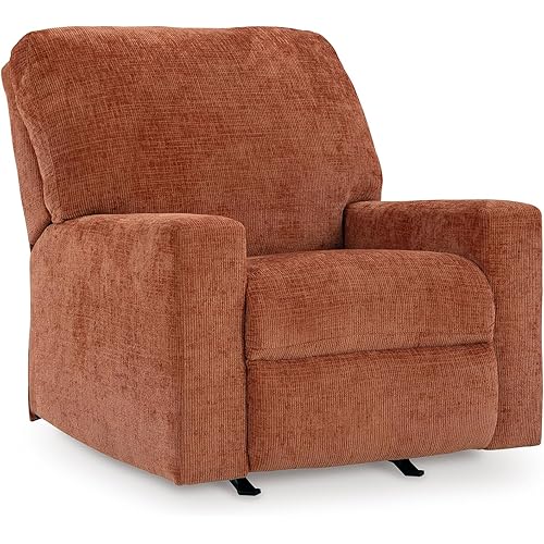 Signature Design by Ashley Aviemore Modern Manual Rocker Recliner, Orange