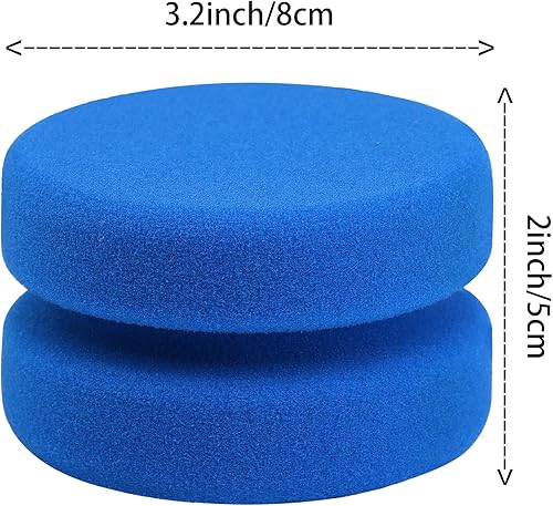 Miniatura 2 de Aodaer Paquete de 6 esponjas aplicadoras de esponja de pintura, esponja azul para detalles de pintura utilizada para manualidades de arte o encerado