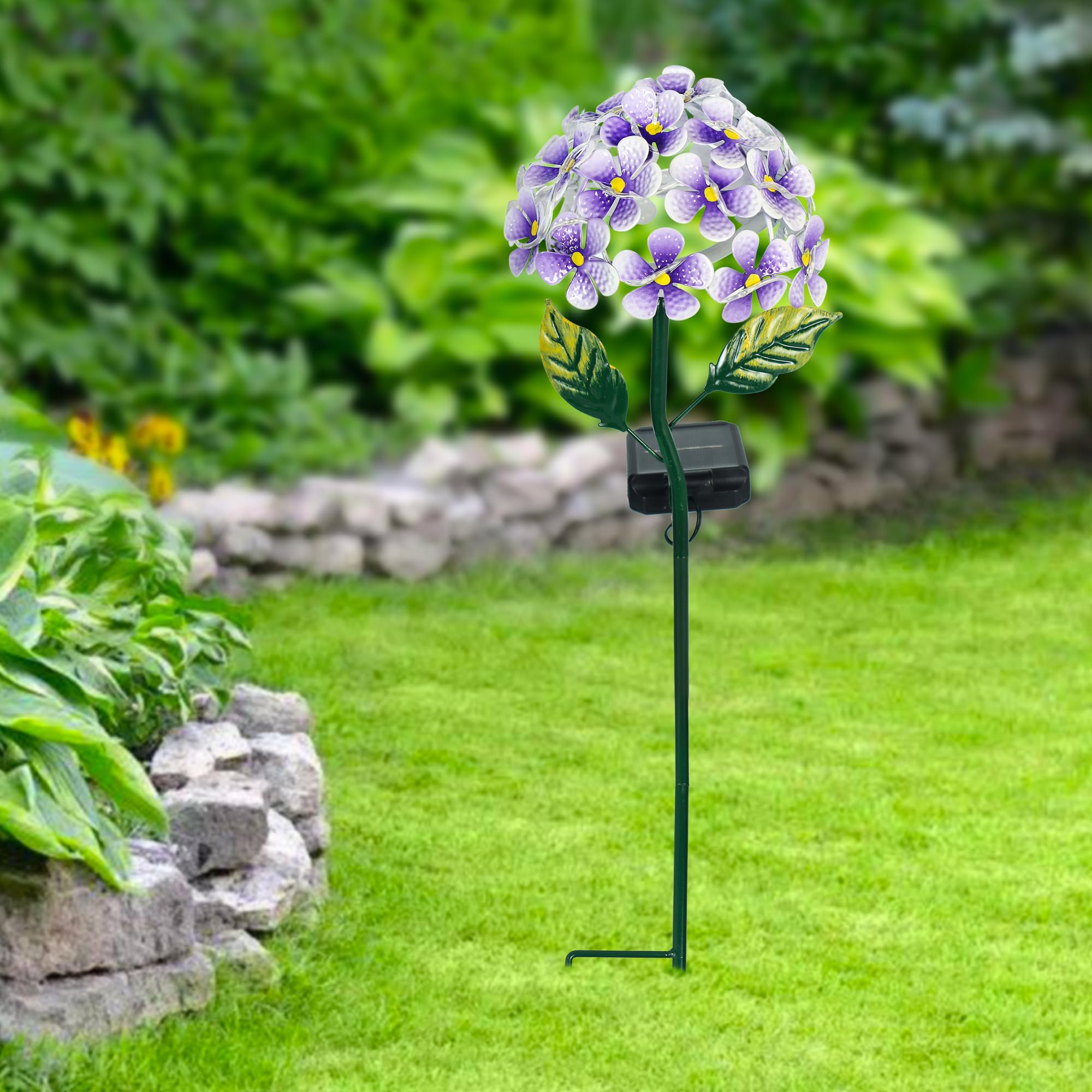 【専用です】14kgfブルーオパール✴︎フラワーガーデンカービングP260他 Amazon.com: Roaming Light Solar Hydrangea w/26 LEDs, Metal Ground
