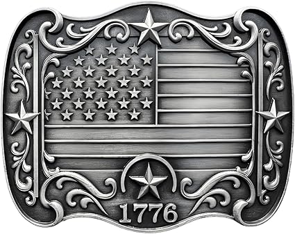 Cowboy Belt Buckle for Men Women Vintage Rodeo Texas Map 1836 Longhorn bull Western Belt Buckles