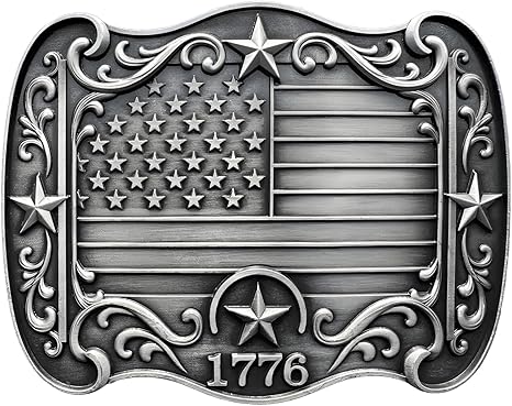 Cowboy Belt Buckle for Men Women Vintage Rodeo Texas Map 1836 Longhorn bull Western Belt Buckles