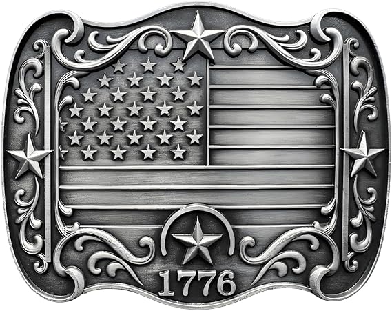 Cowboy Belt Buckle for Men Women Vintage Rodeo Texas Map 1836 Longhorn bull Western Belt Buckles