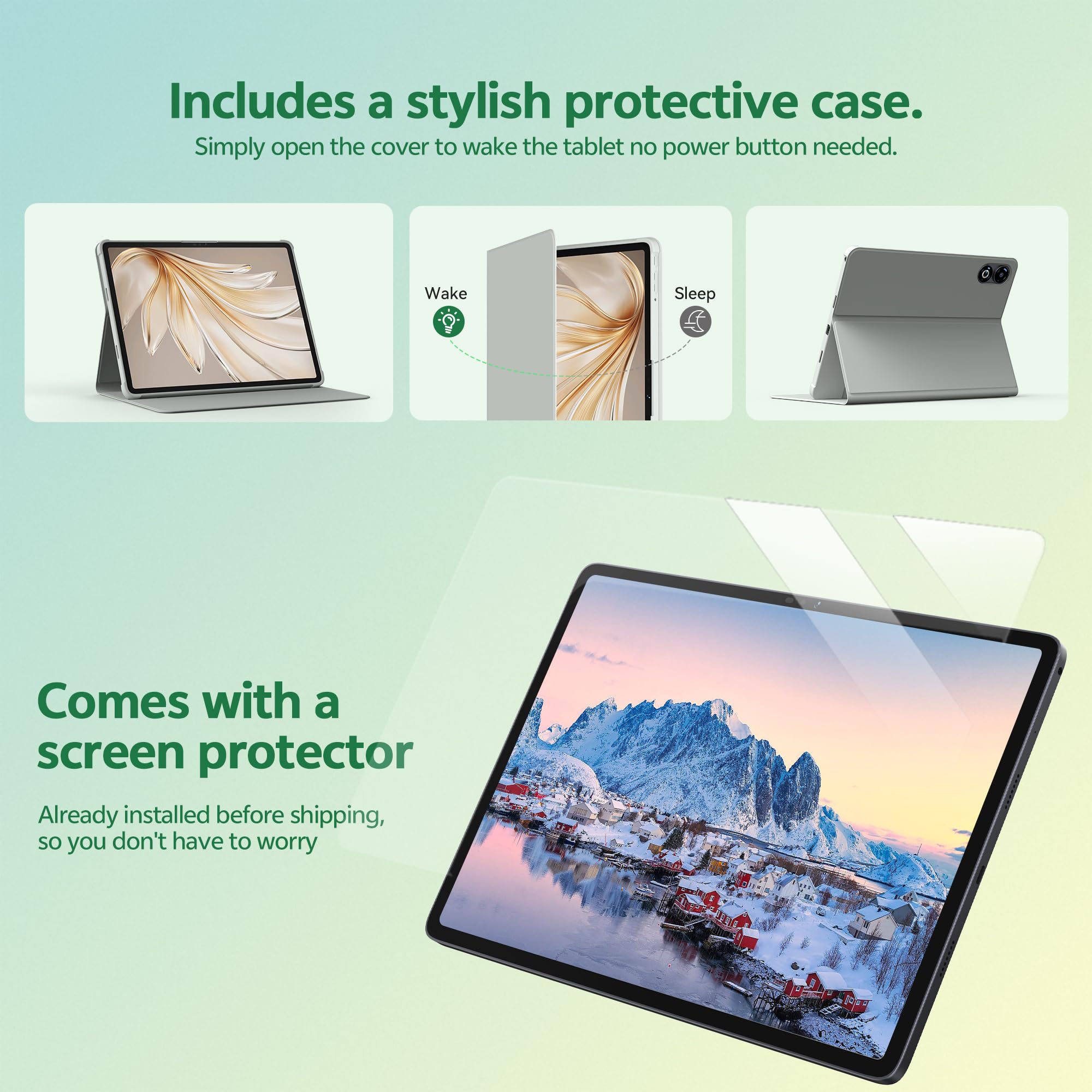 SVITOO Tablet Android 16 de 13 polegadas com Wi-Fi celular, tela