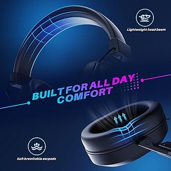 Amazon.com: Wireless Gaming Headset for PS5 PS4, 2.4 Ghz