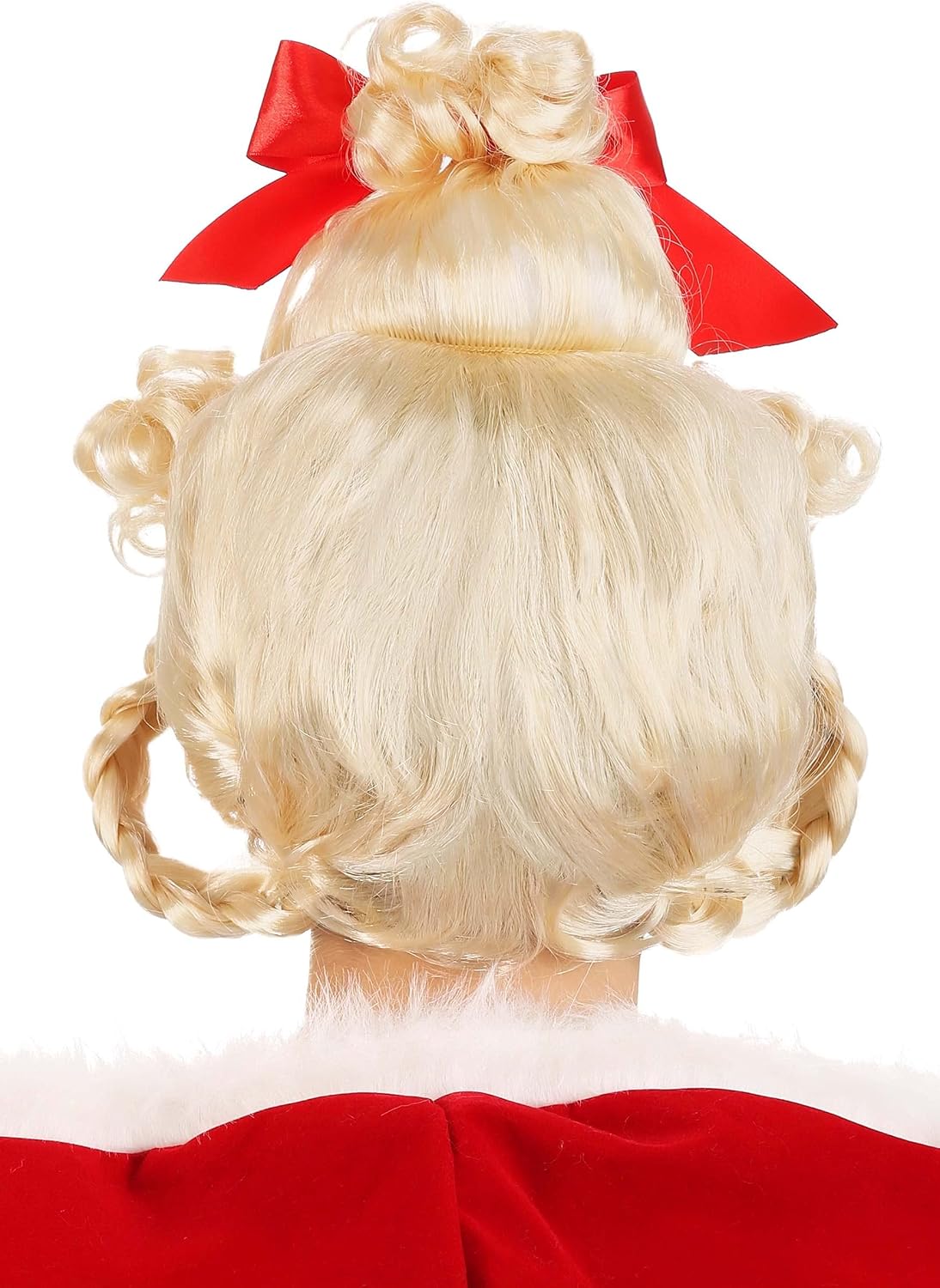 Dr. Seuss The Grinch Cindy Lou Who Wig for Girls, Blonde Movie Character Wig, Christmas Braid Hairstyle