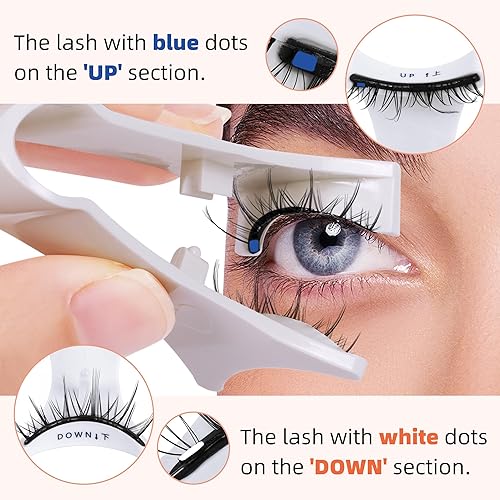 Miniatura 8 de 280 pestañas postizas individuales en racimo de 12 a 0.669 in, pestañas individuales rizadas D, pestañas postizas en racimo para hacer tu mismo,