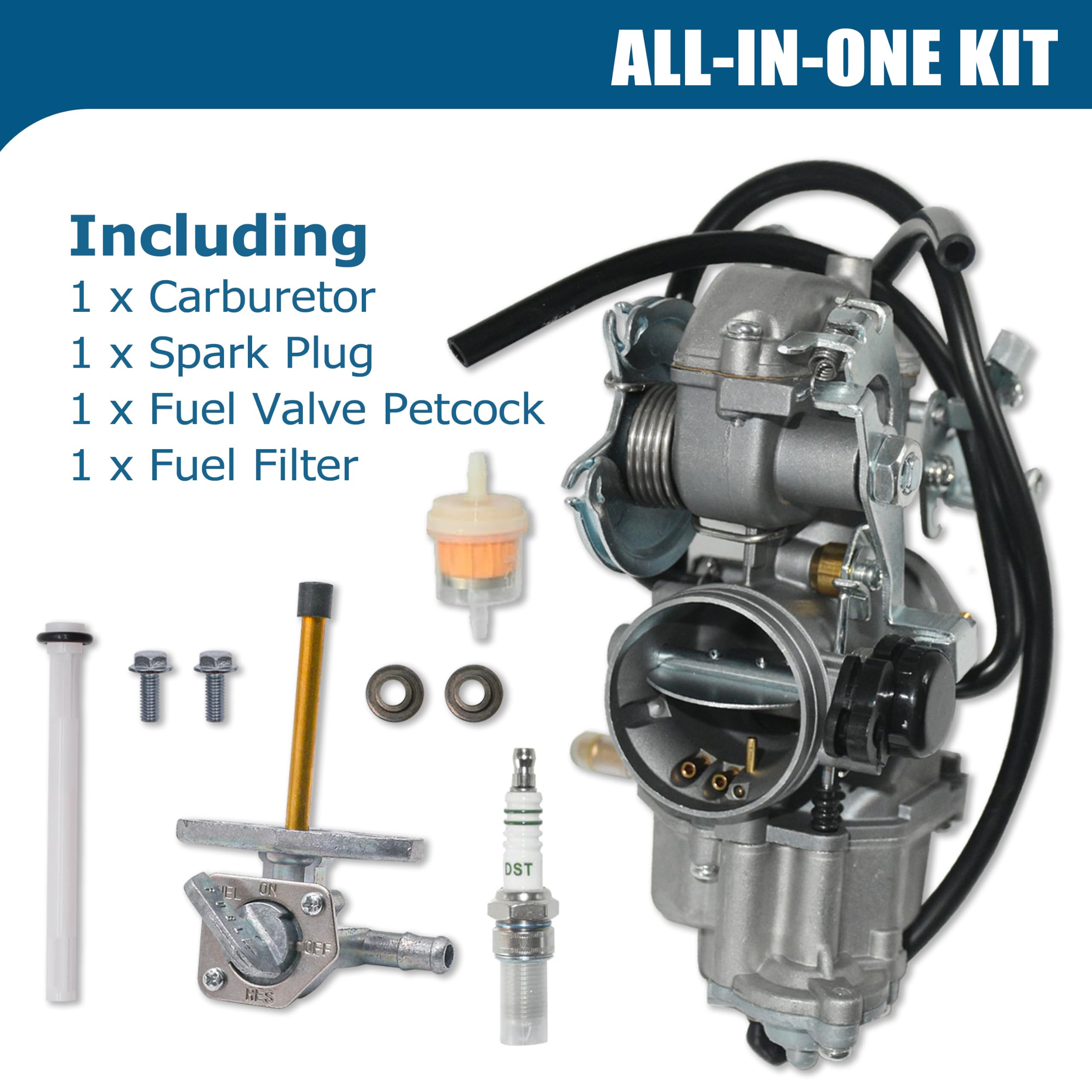 Amazon | ホンダXR250R XR250 Carb 1996-2004 交換用 16100-KCE-672用