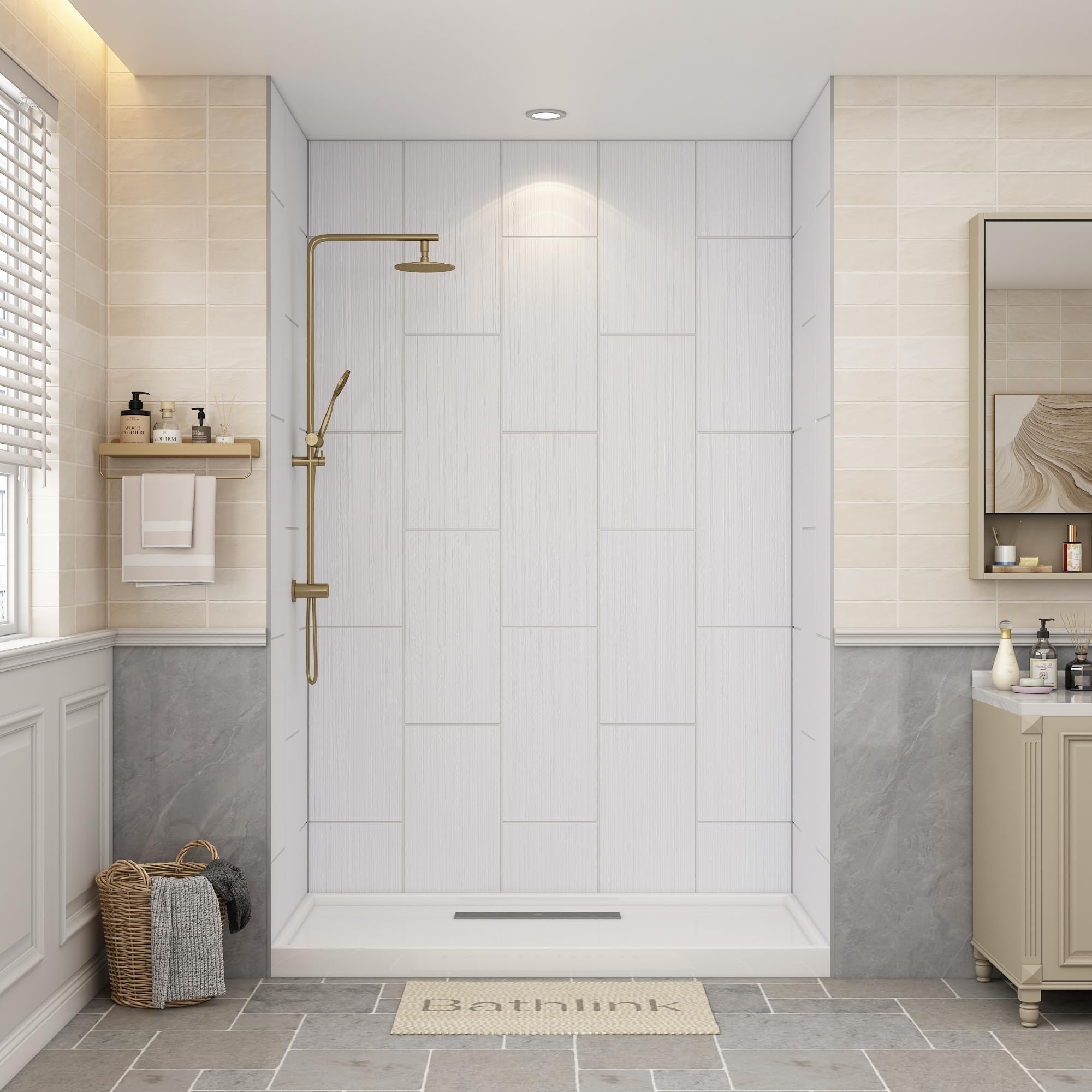 Bathlink Solid Surface Shower Wall Panels
