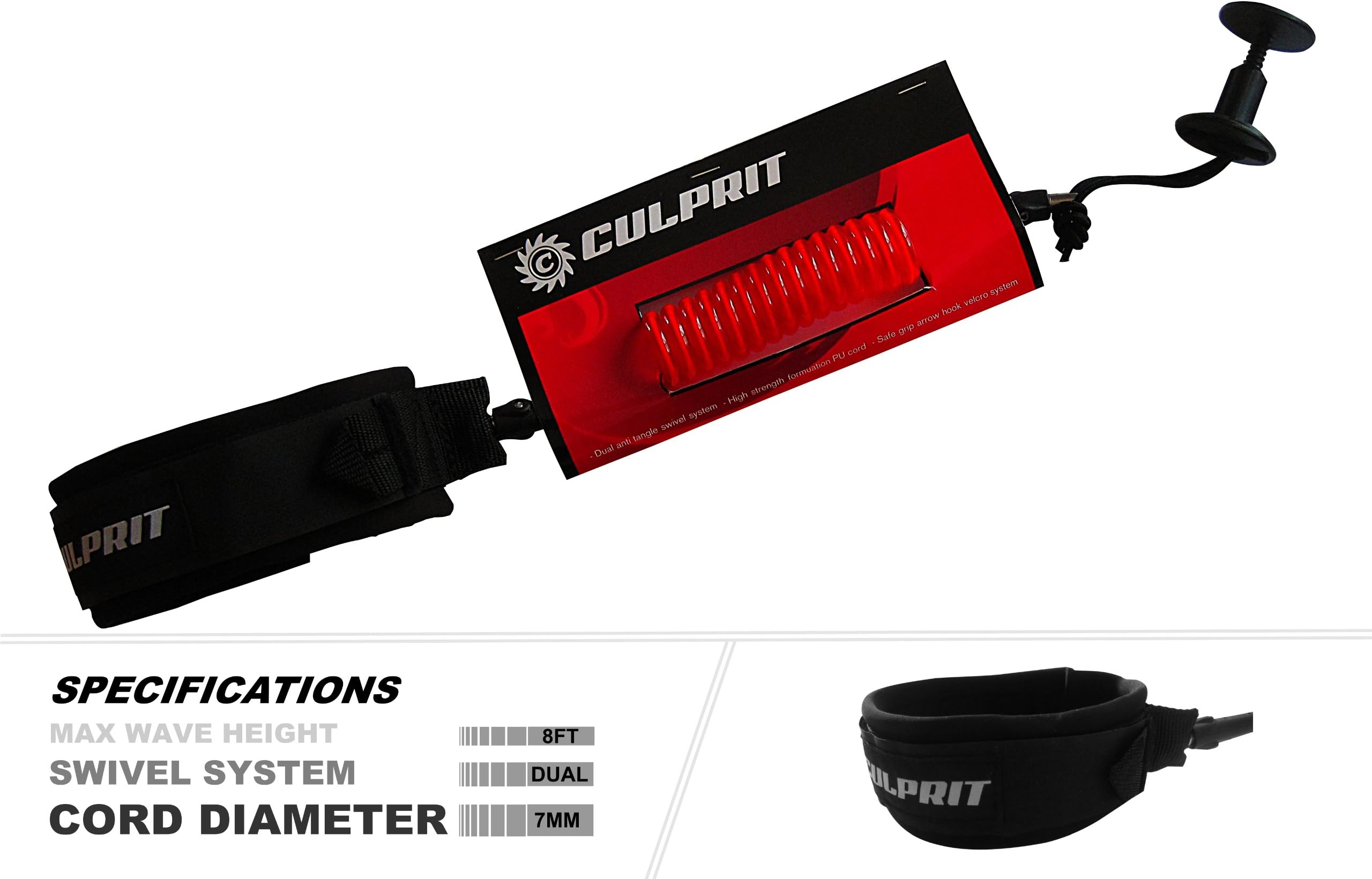 Culprit Surf Bodyboard Coil Leashes