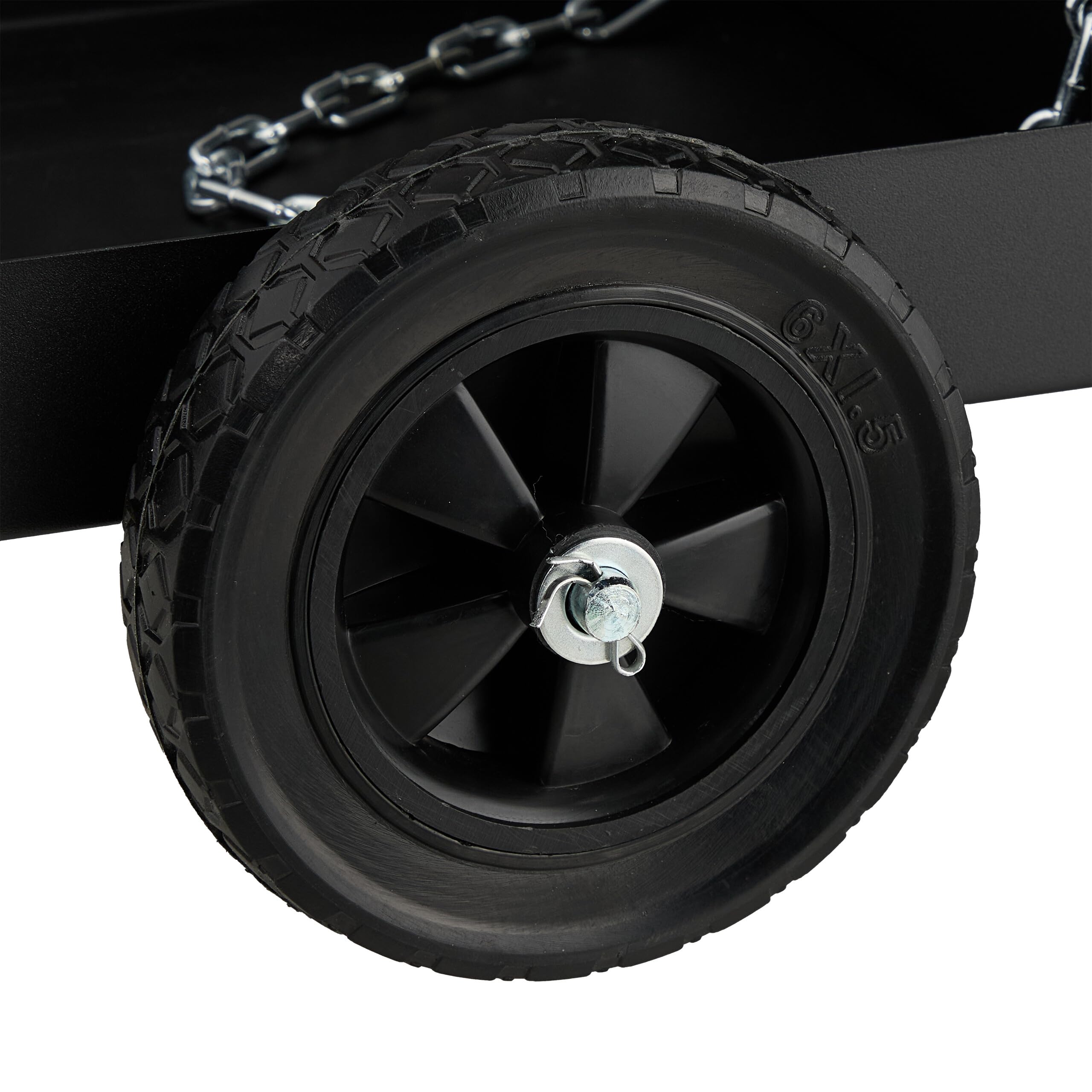 Relaxdays Chariot de Soudure, 3 Niveaux, 1 Porte, supporte jusqu'à 110 kg, HxLxP 89 x 47 x 97 cm, Noir