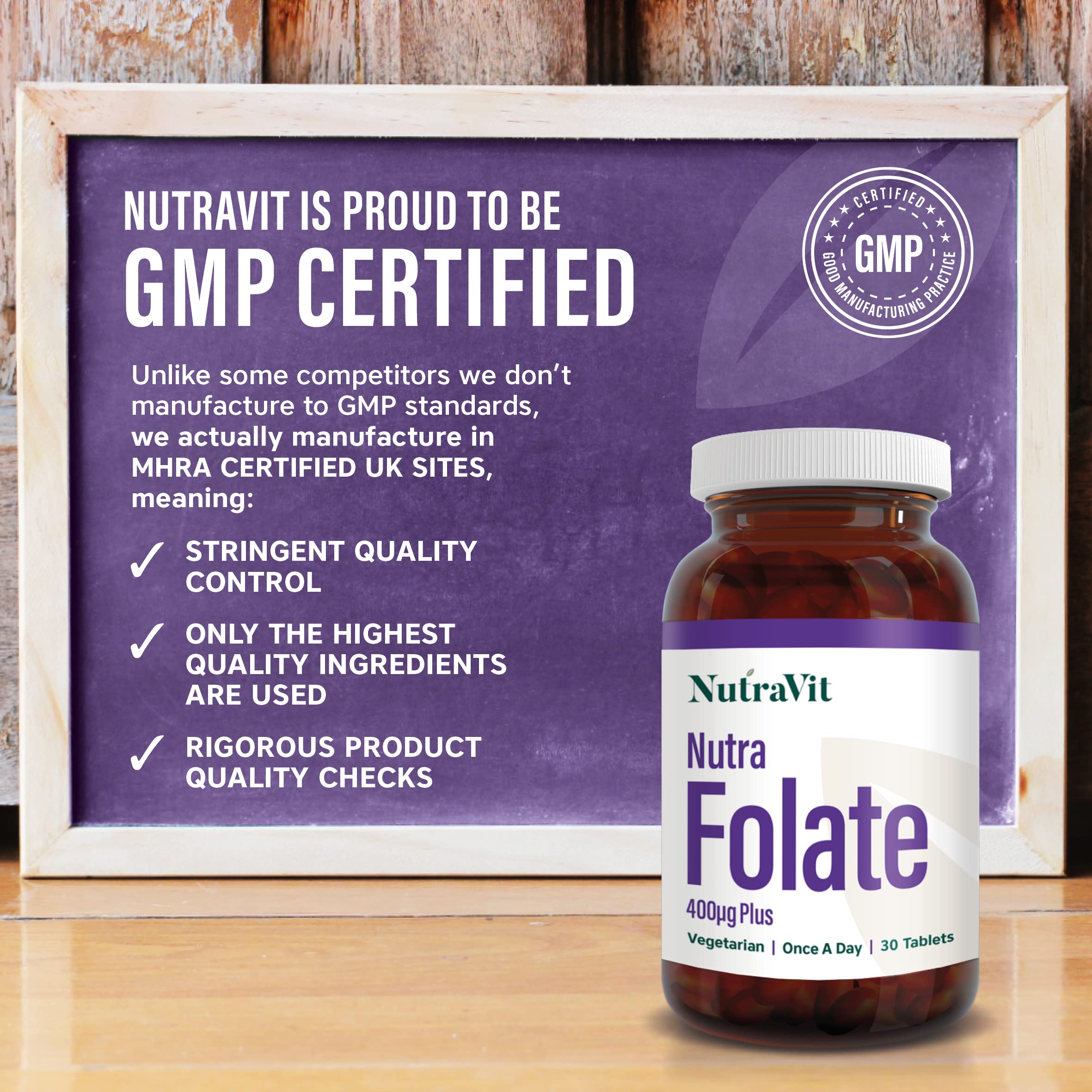NUTRA FOLATE 400MCG PLUS 30's