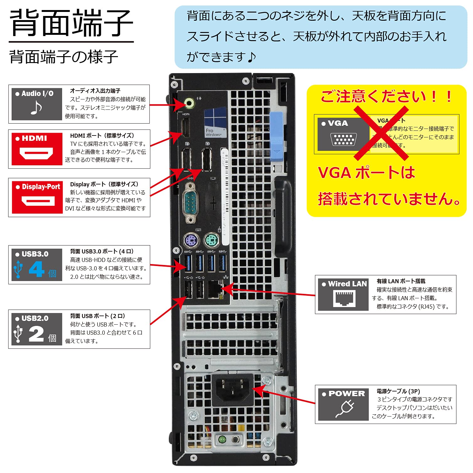 Amazon.co.jp: 中古パソコン Windows10 デスクトップ 一年保証 DELL 