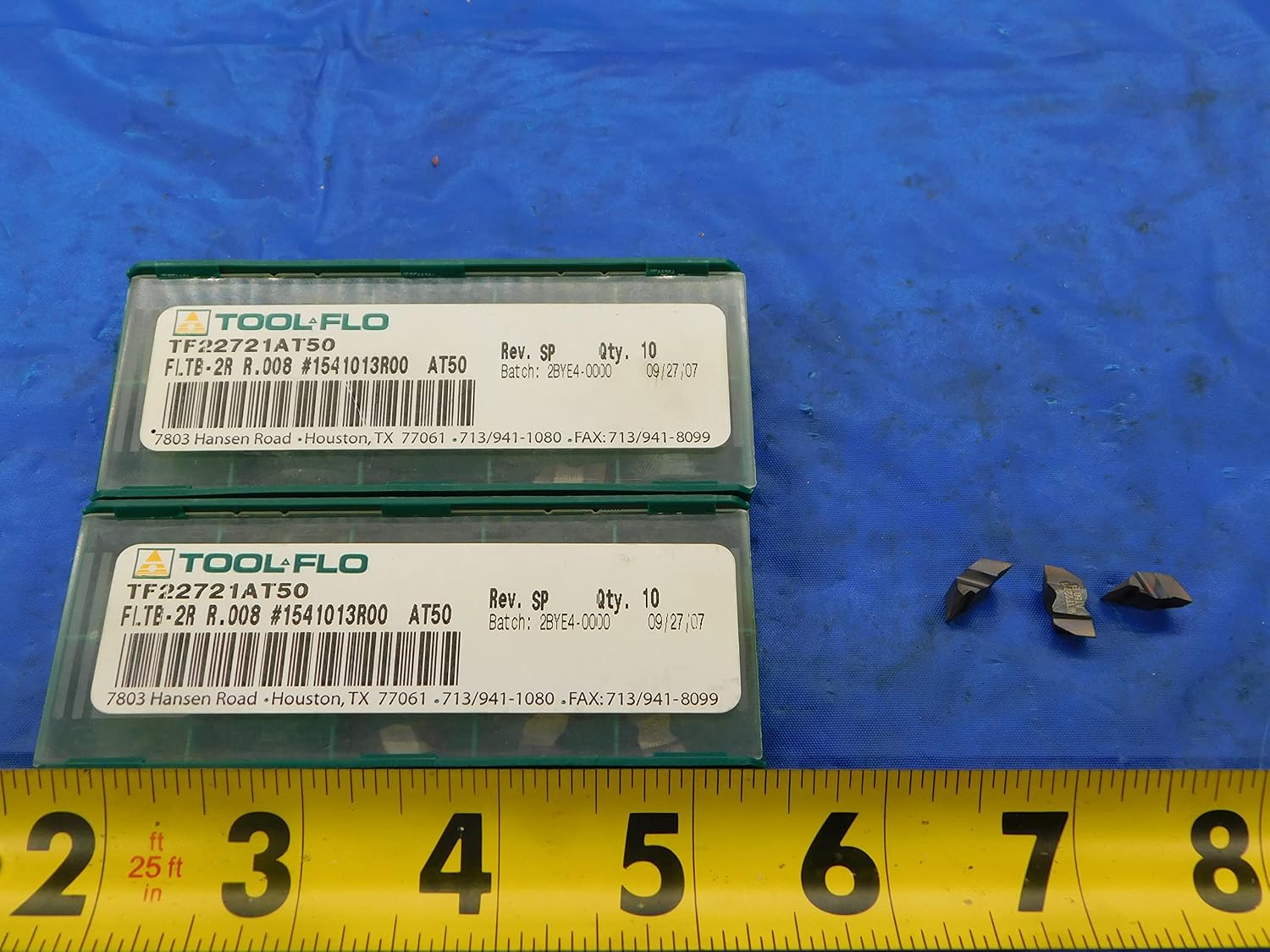 11PCS NEW Tool FLO FLTB-2R R.008 AT50 Carbide Grooving Inserts TOP Notch - FAX-MB6031