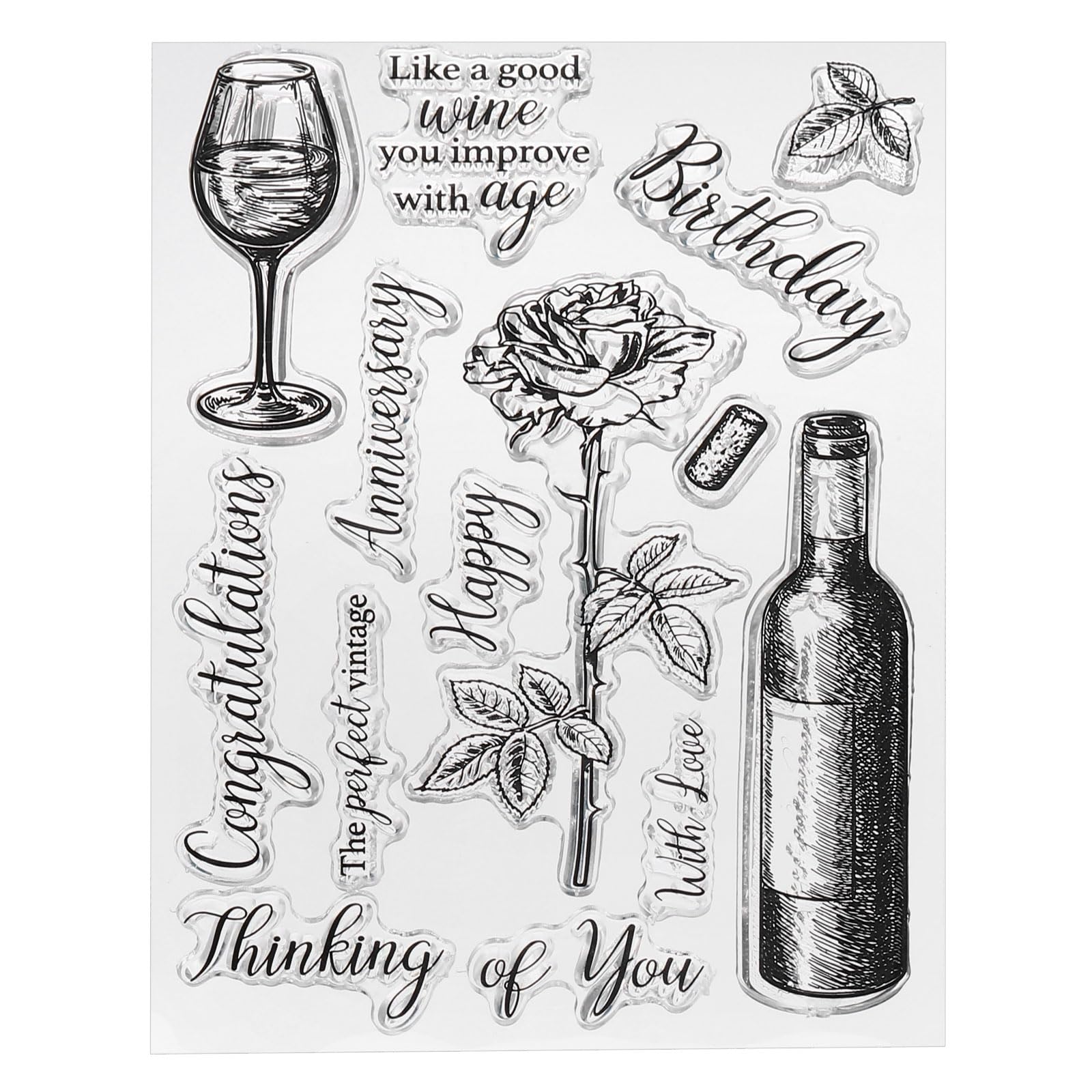 PATIKIL Transparent Silicone Stamps