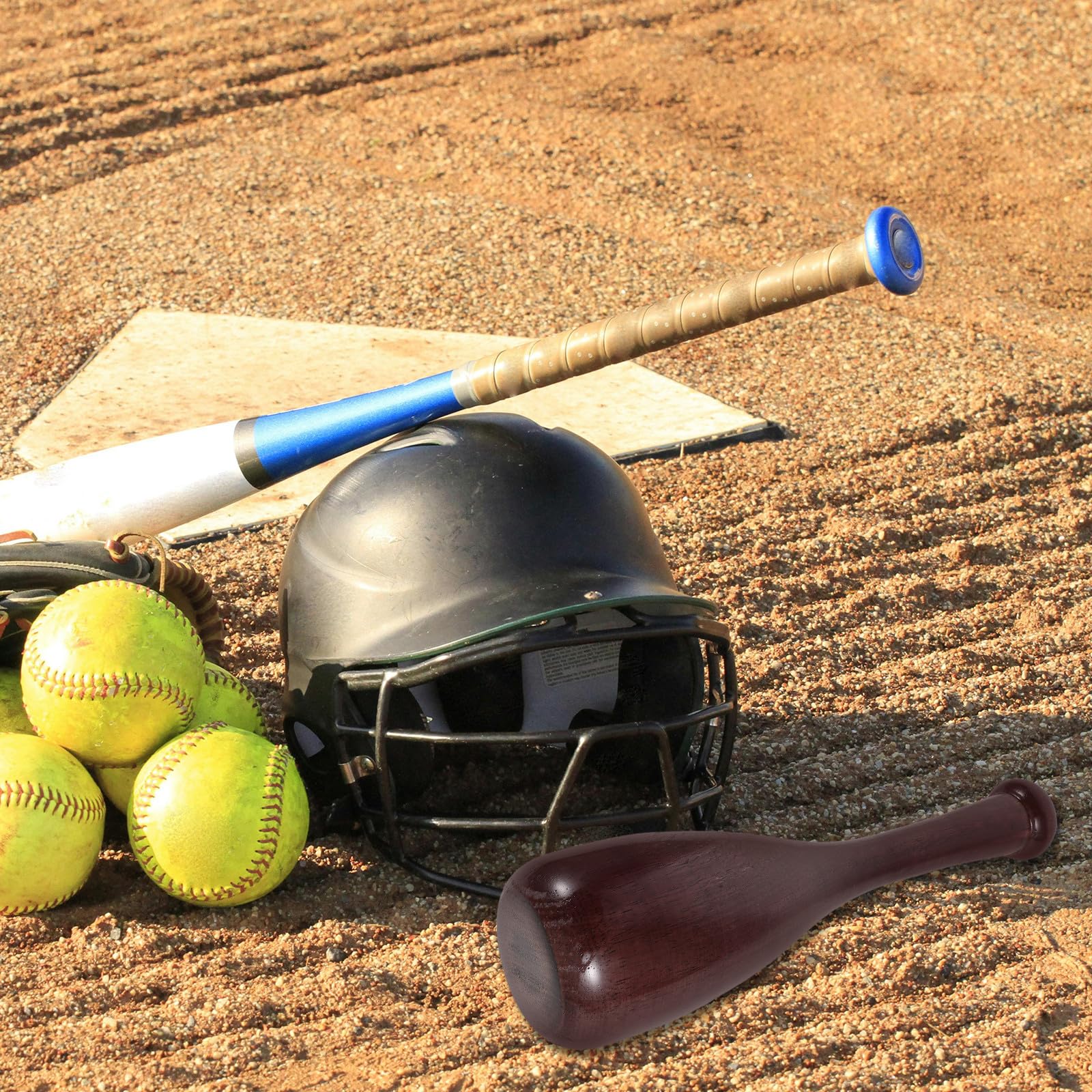 FUOYLOO Maillet de rodage pour de Softball - Outil en Bois pour Modeler et assouplir Les de Baseball - Maillet de façonnage Ergonomique