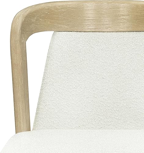 Miniatura 11 de Christopher Knight Home Falei Boucle - Juego de 2 sillas de comedor tapizadas, respaldo curvado, silla de comedor sin brazos de madera, asiento