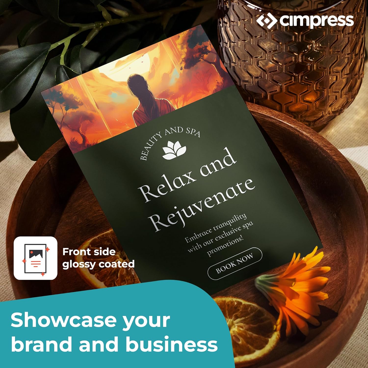 Custom Flyers, Printed with Logo or Design, 5x7 inch Invitation Size, Pack of 500, Personalized Glossy Flyers, Double Sided, Portrait Format for Menus, Events, Schools or Office