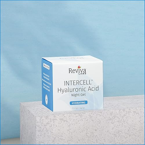 Miniatura 4 de Reviva Labs Intercell - Gel nocturno con ácido hialurónico, 1.25 onzas