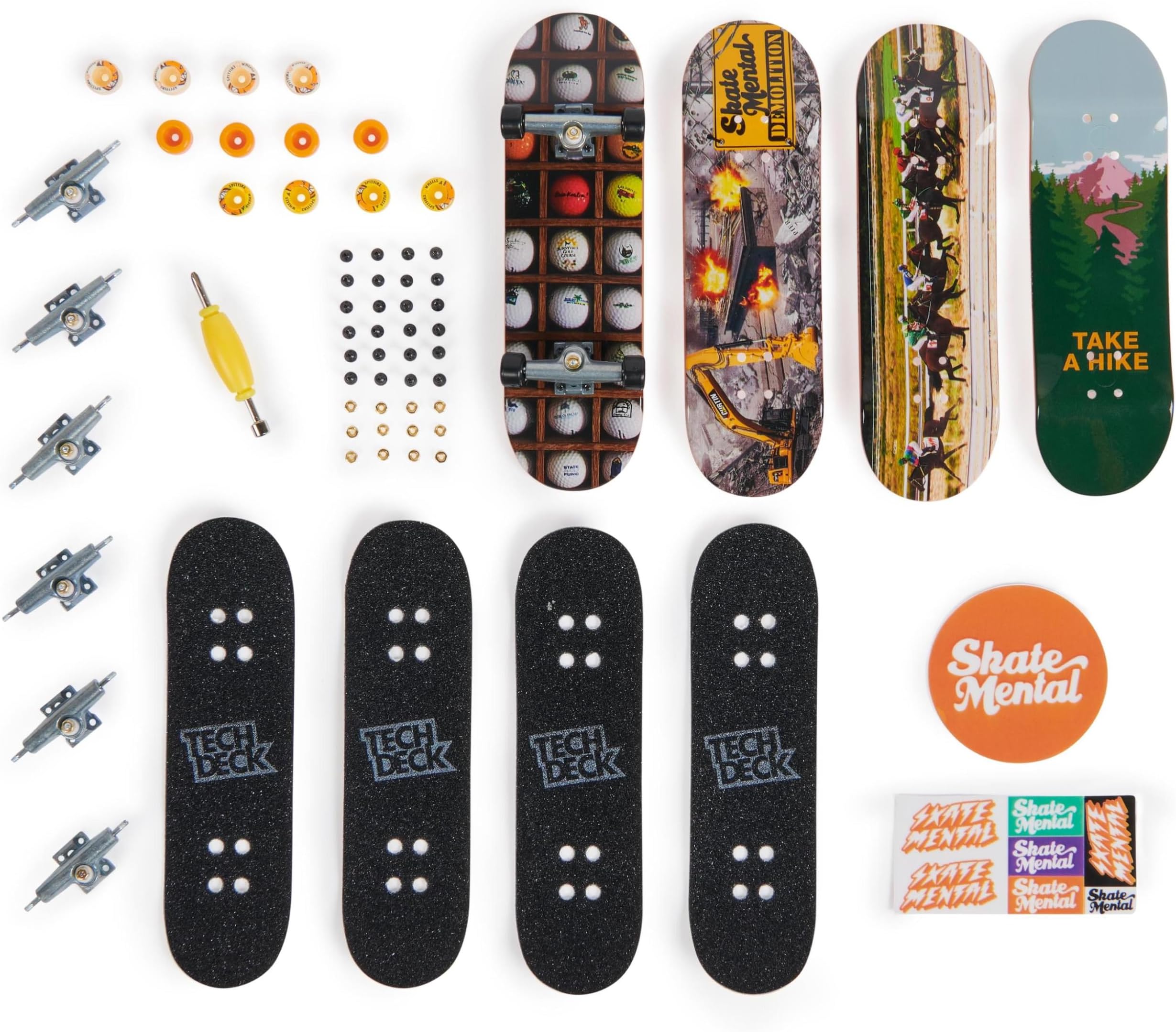 Tech Deck 96mm Fingerboards 4-Pack (Styles Vary)
