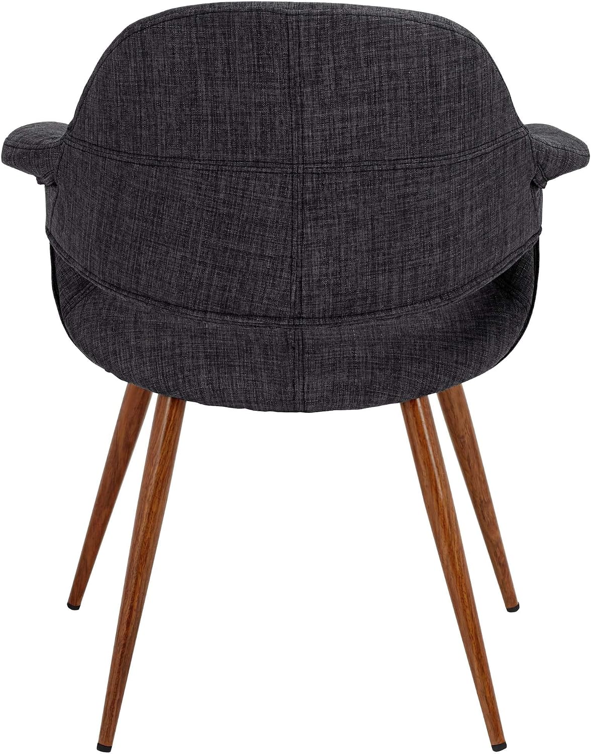 Armen Living Phoebe Modern Charcoal Fabric Accent Armchair