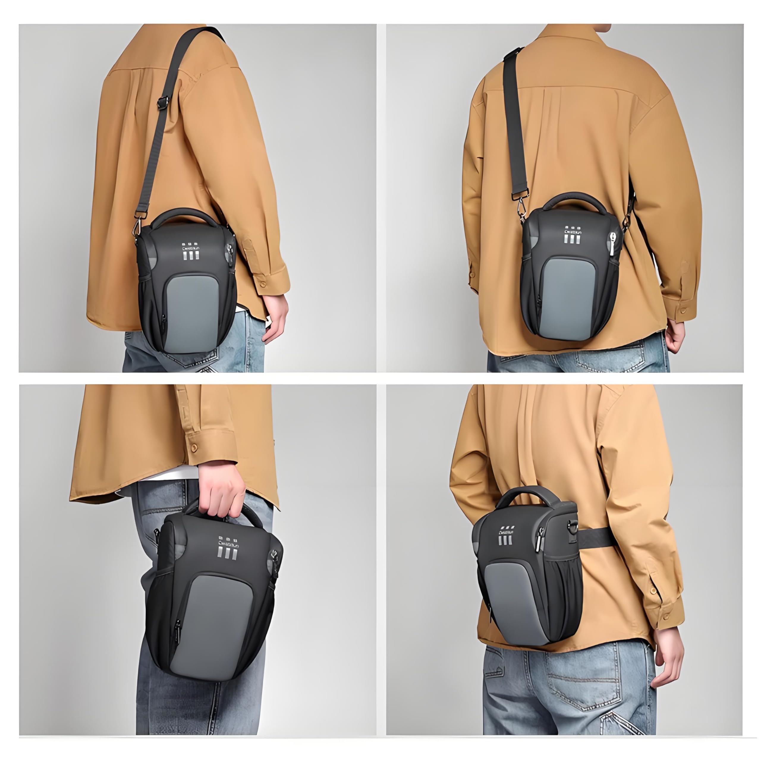 Borsa a tracolla per fotocamera DSLR e mirrorless, impermeabile, antiurto, triangolare, per fotocamera Nikon Coolpix P950, P900