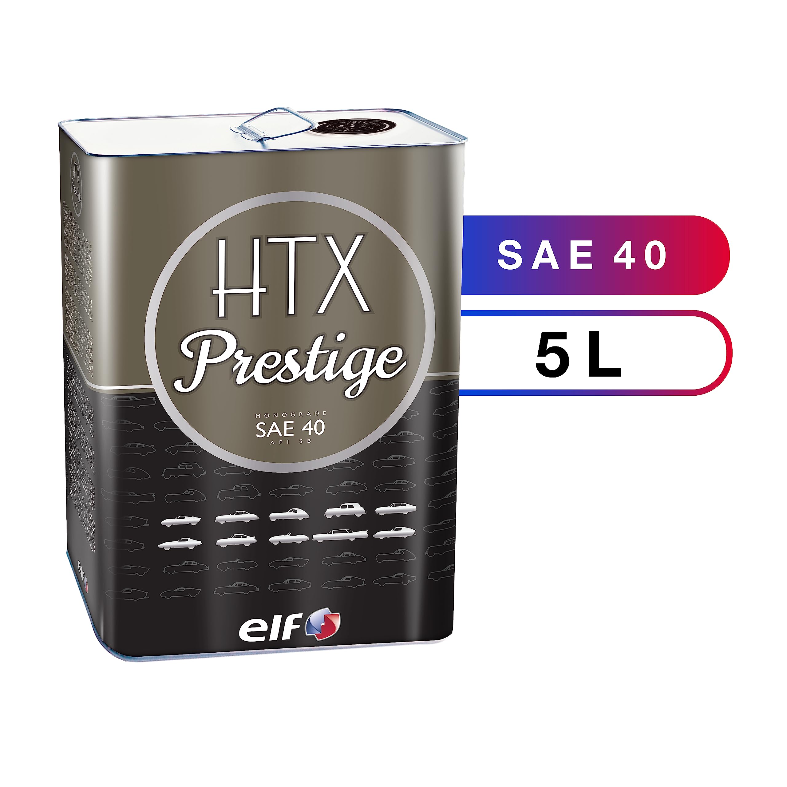 ELF HTX PRESTIGE SAE 40, Huile moteur, 5 litres