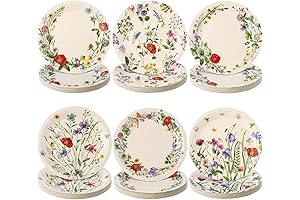 Umigy Vintage Floral Party Plates: Enhance Your Spring Festivities