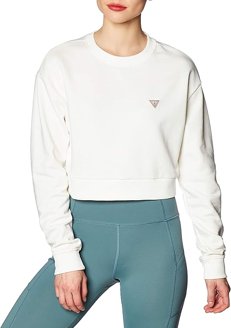 Amazon Co Jp ゲス トレーナー Ls Crew Neck Crop Sweatshirt レディース 服 ファッション小物 Amazon Co Jp ゲス トレーナー Ls Crew Neck Crop Sweatshirt レディース 服 ファッション小物