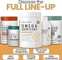Vista 7 de Omega 3 para perros – 180 golosinas omega masticables suaves para piel y pelaje – Mezcla de aceite de pescado de ácidos grasos esenciales, Omega 3