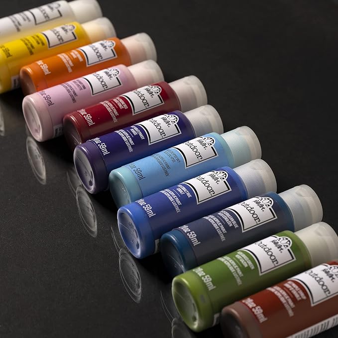 Set de Pintura Acrílica Exterior Brillante FolkArt para Manualidades, 12 Botellas de 2 oz – Fórmula No Tóxica miniatura 10