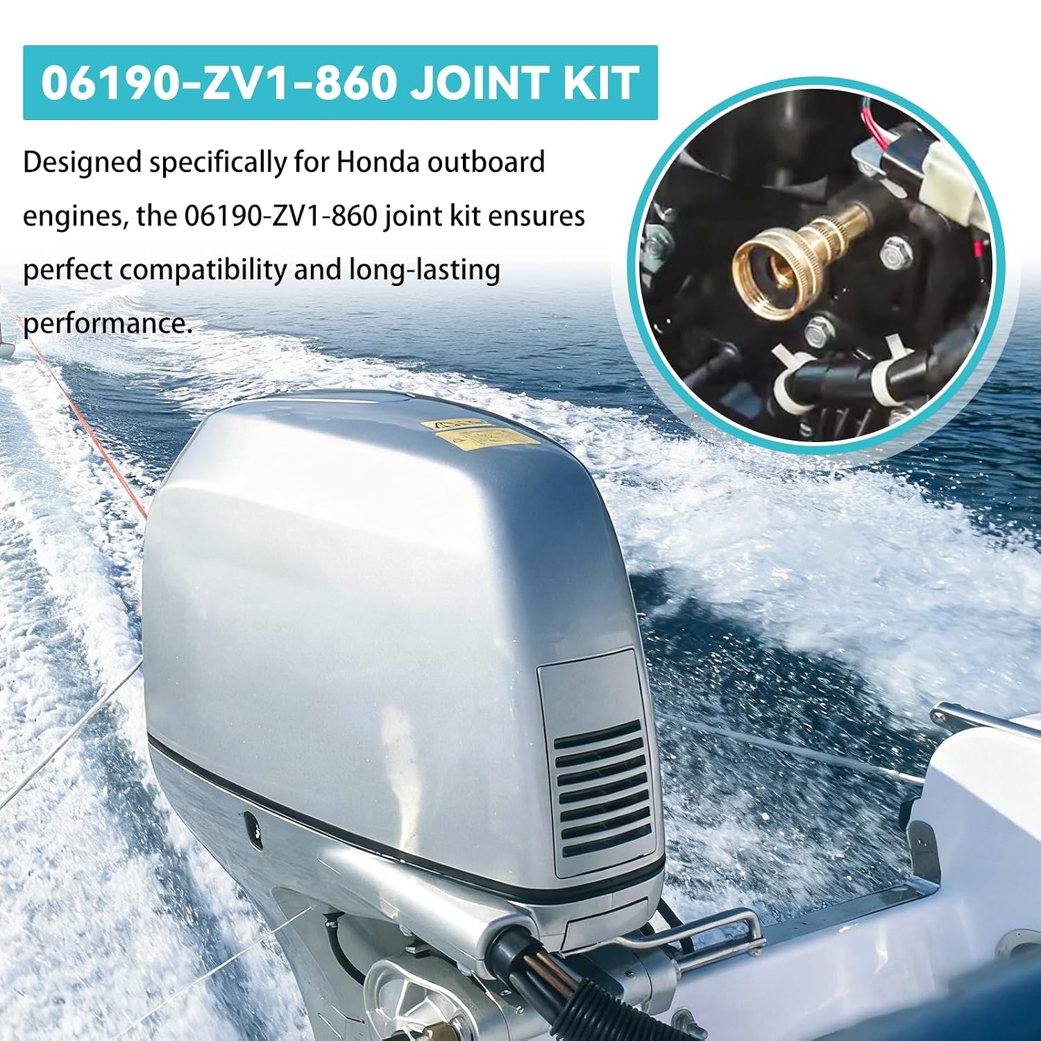 06190-ZV1-860 Outboard Flush kit, for Honda Outboard Engines Joint Kit Replacement