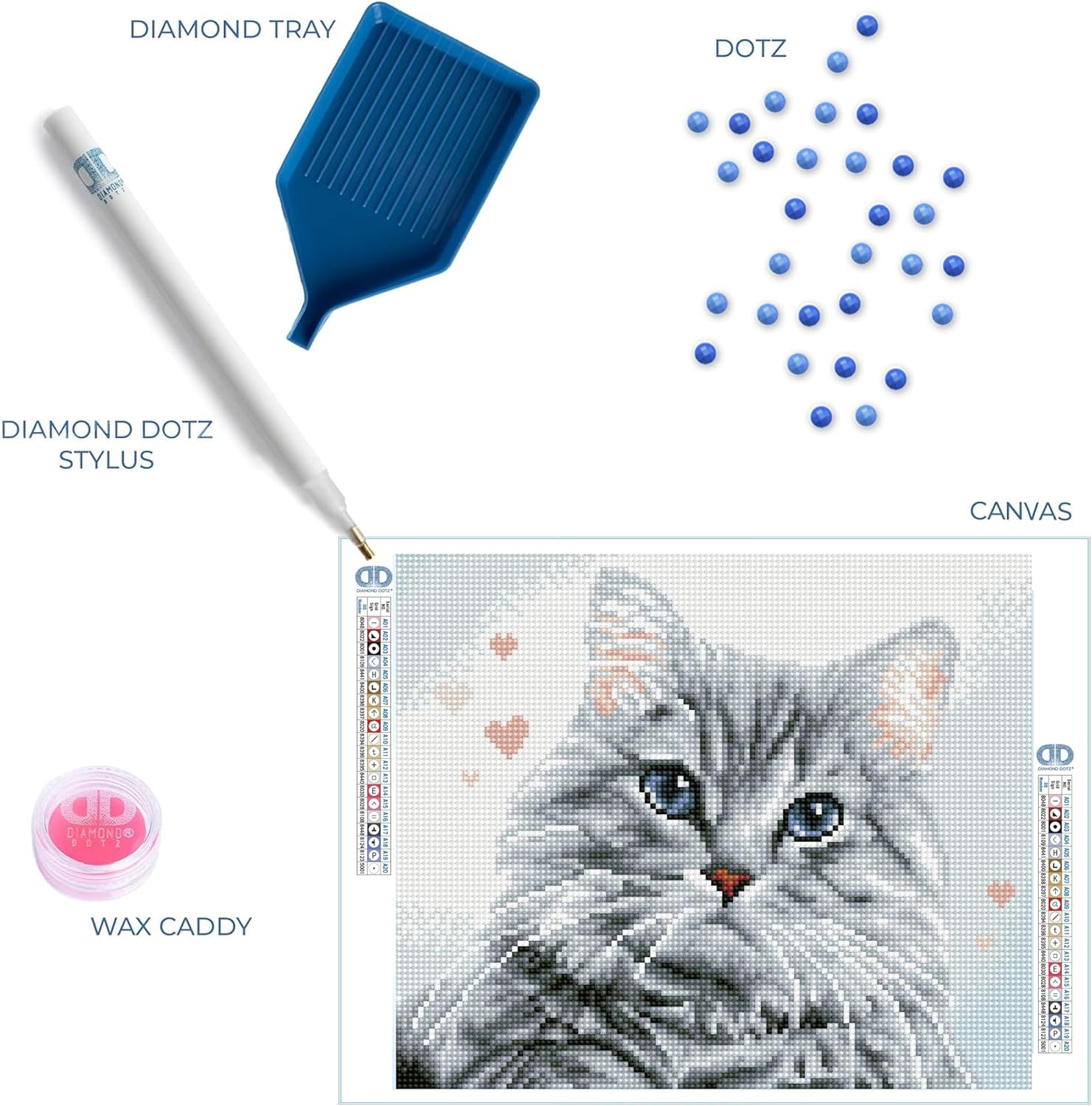 DIAMOND DOTZ Pricilla Diamond Painting Kits for Adults - Diamond Art Kits a Relaxing Creative Craft Kit with Dotz Gems 10.6x12.2