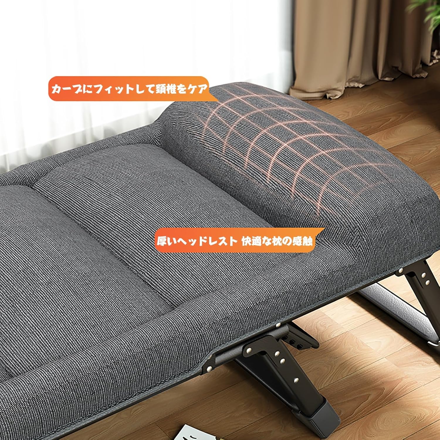 Portable Folding Camping Cot Adjustable 4-Position Folding Cot with Cozy Mattress Suitable for Sleeping and Outdoor Entertainment