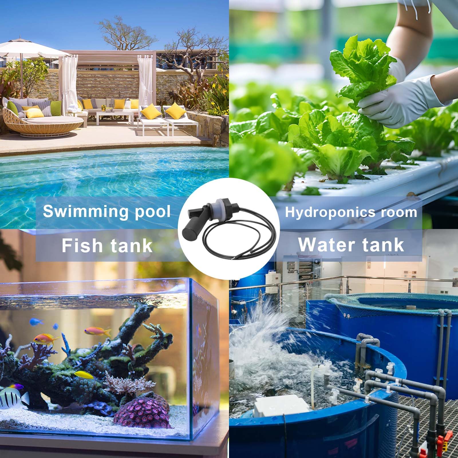 5 STKS PP Plastic Vlotterschakelaar Watertank Zwembad Vloeistofniveausensor Controller P4510, vloeistofniveau Vlotterschakelaar Ingebouwde magnetische 5 STKS PP Plastic Vlotterschakelaar Watertank Zwembad Vloeistofniveausensor Controller P4510, vloeistofniveau Vlotterschakelaar Ingebouwde magnetische
