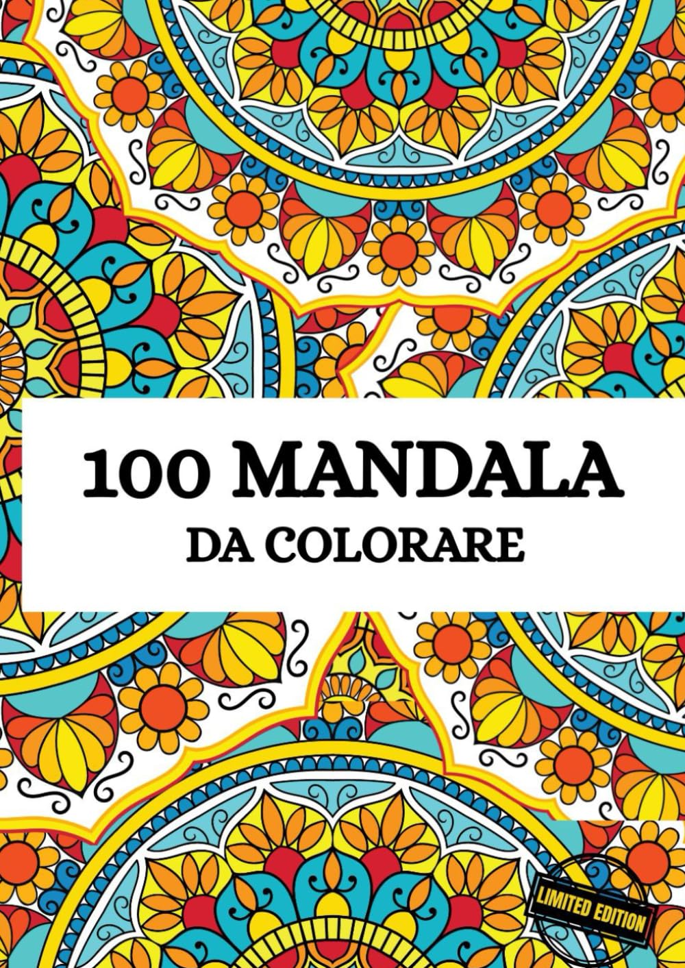 100 MANDALA LIBRO DA COLORARE