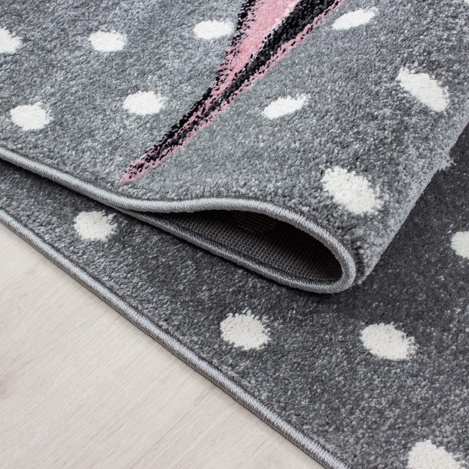 Tappeto Per Bambini Stella Nero 160x230 Cm CARPETIA - Morbido E Anallergico