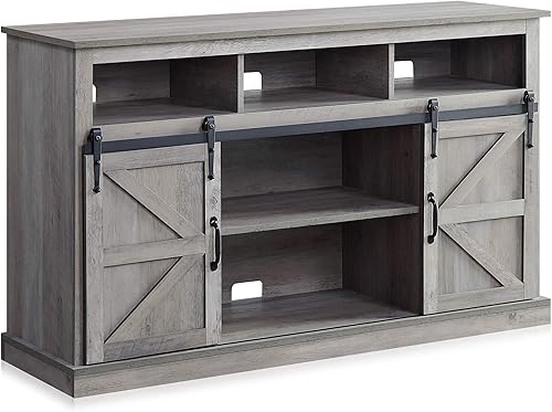 Mueble para TV Belleze 41000-41001, consola estilo puerta de establo corredera