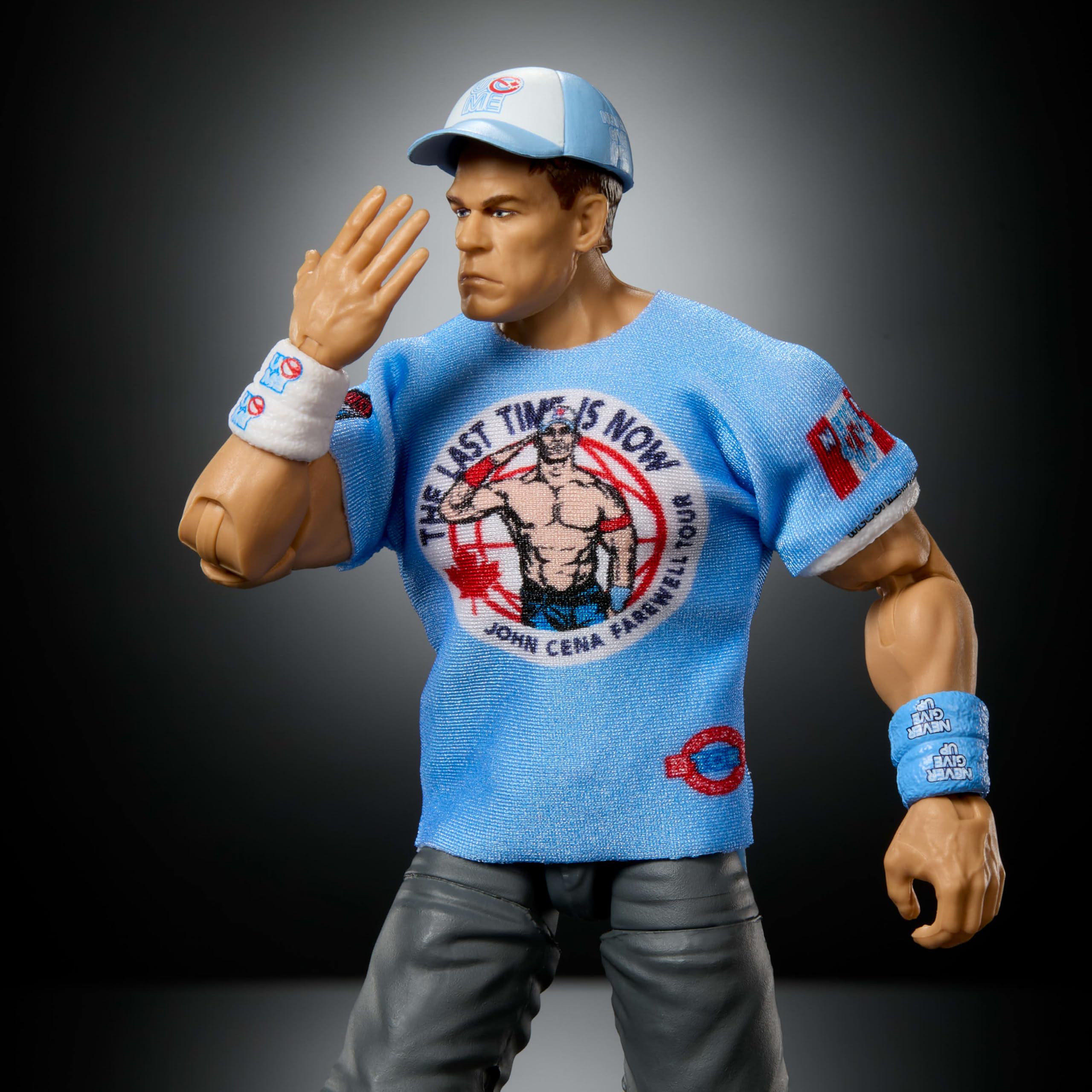 Mattel WWE Ultimate Edition John Cena Figurka i akcesoria Zestaw, figurka (ok. 15 cm w skali), wymienne głowy i dłonie, 30 punktów ruchu, zabawka dla dzieci 8+, fanów i kolekcjonerów, JHV97