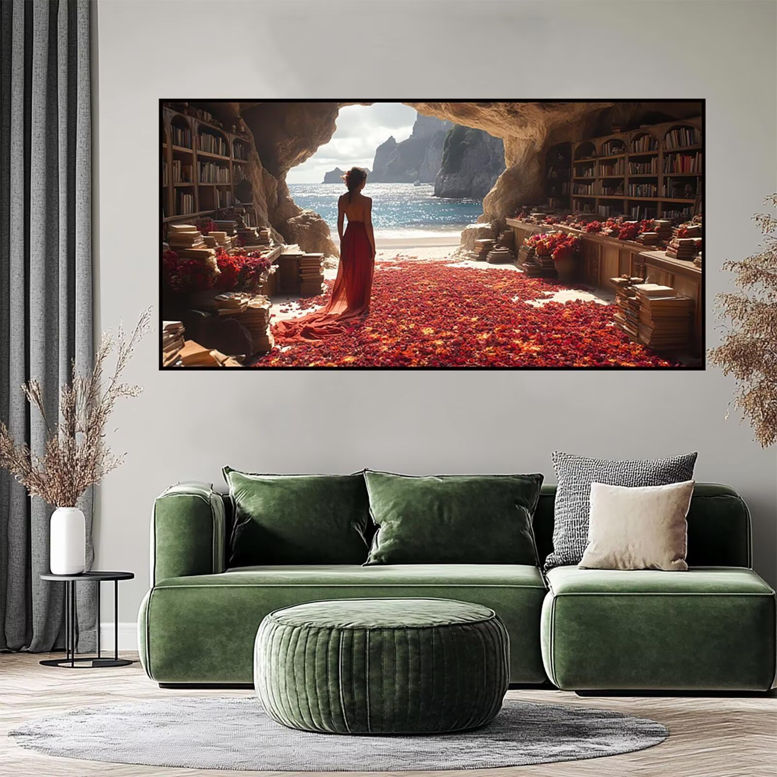 ZSHD-4772 ZSHD-4772 zestawy artystyczne z płatkami, dla dorosłych i kobiet, zestaw do haftu krzyżykowego dla dorosłych, 203 x 102 cm, do samodzielnego wykonania, kryształowe płótno do malowania, haft