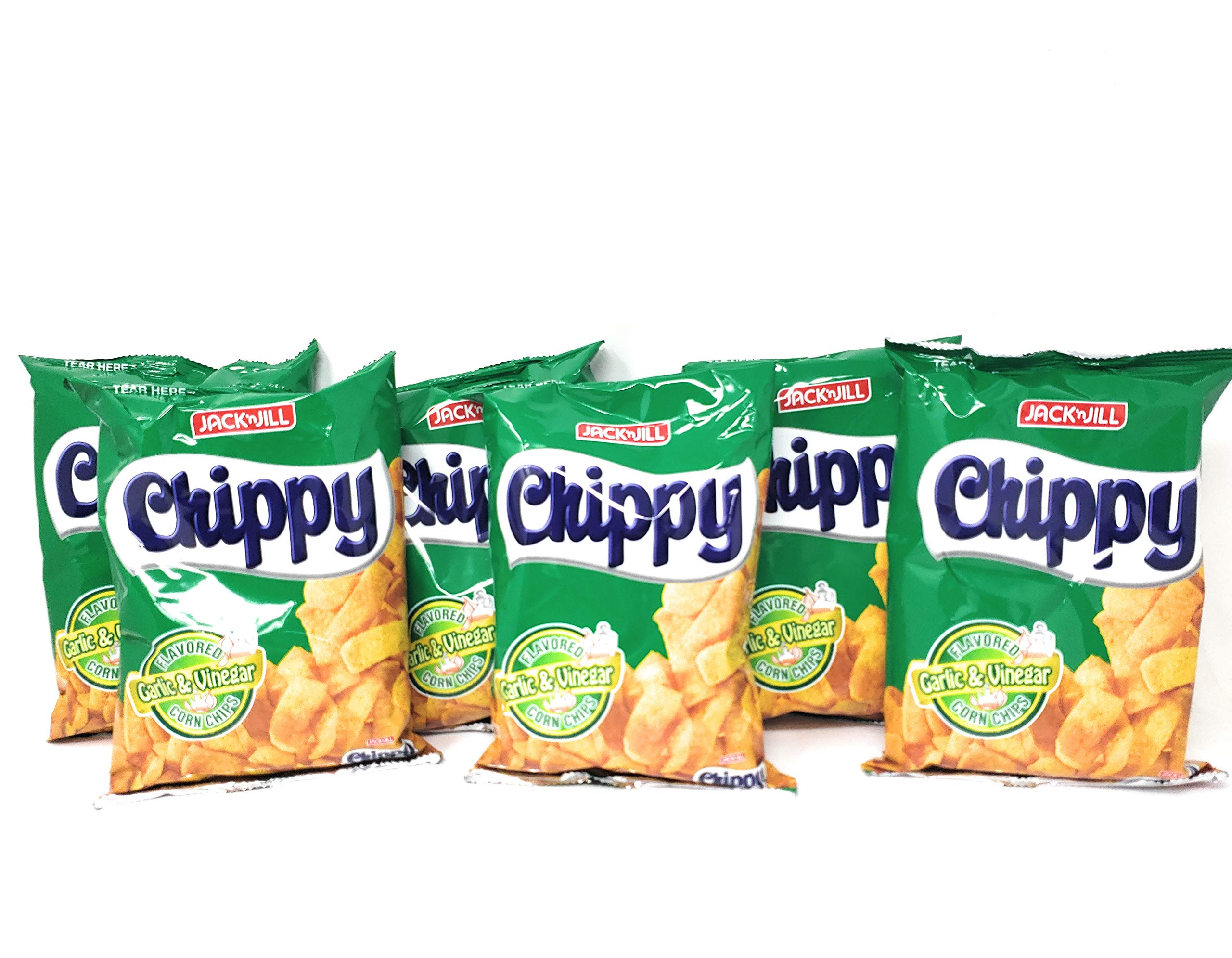 Buy Jack 'n Jill Chippy Garlic & Vinegar Flavored Corn Chips 110g, 6 Pack Online at