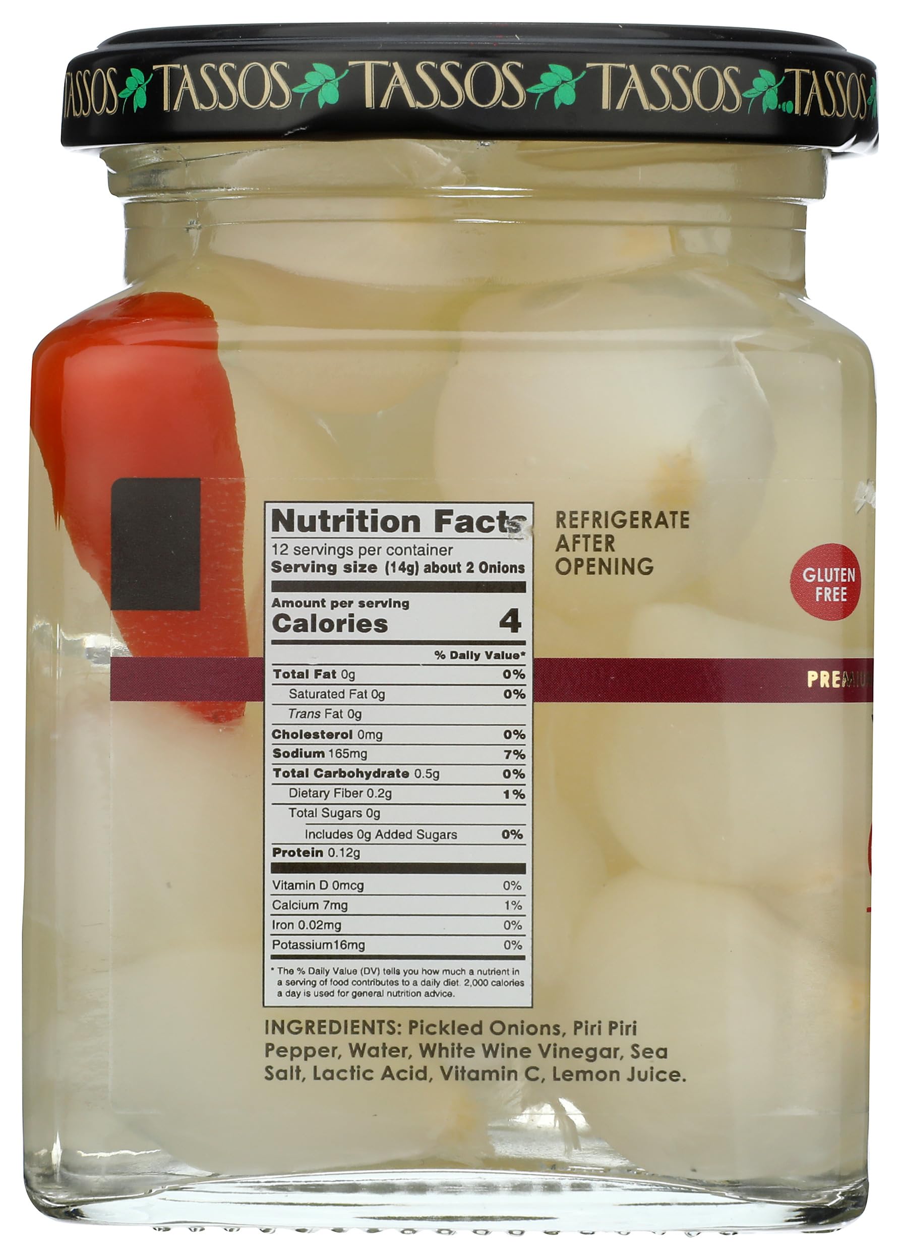 TASSOS Piri Piri Cocktail Onions, 10.2 OZ